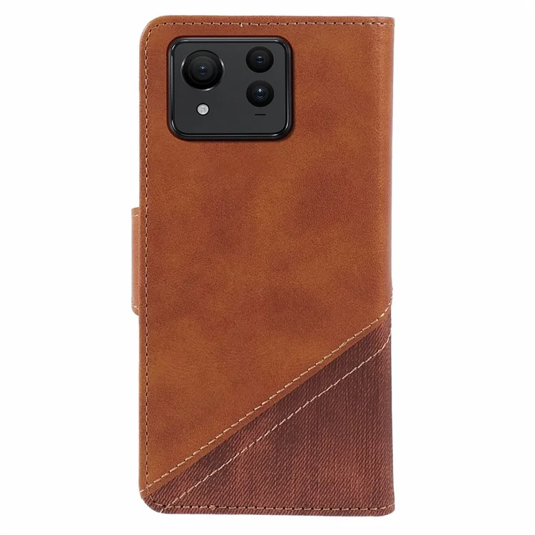 Für Asus Zenfone 11 Ultra 5G Case PU Leder Handyhülle Folio Wallet Crazy Texture - Braun
