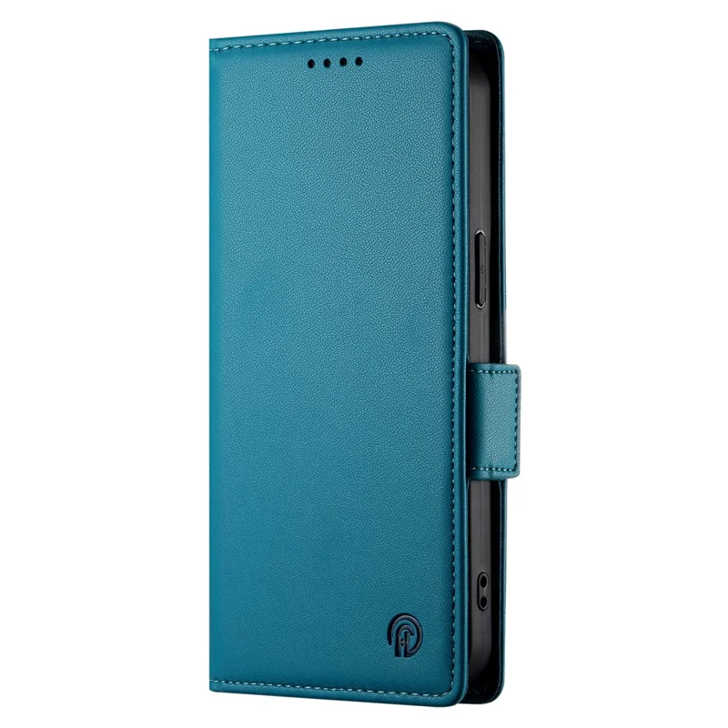 DF-010 For Xiaomi Redmi Note 13 4G Wallet Case Anti-Scratch Leather Phone Cover - Blue