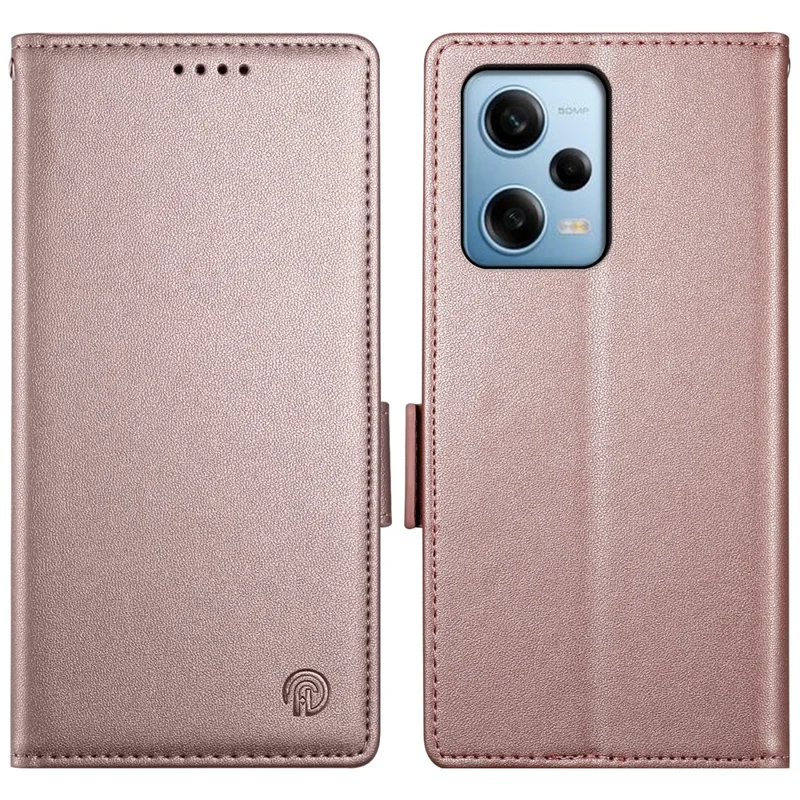 DF-010 Для Xiaomi Redmi Note 12 Pro 5G / Note 12 Pro Speed 5G / Poco X5 Pro 5G Чехол Кожаный Чехол - Розовое Золото