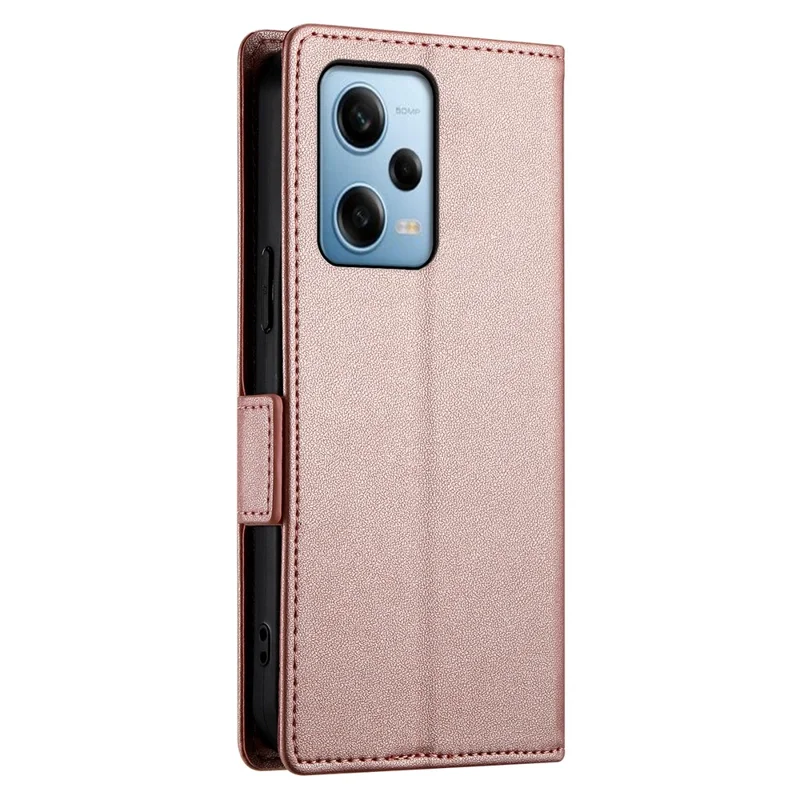DF-010 Для Xiaomi Redmi Note 12 Pro 5G / Note 12 Pro Speed 5G / Poco X5 Pro 5G Чехол Кожаный Чехол - Розовое Золото