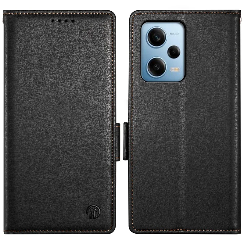 DF-010 For Xiaomi Redmi Note 12 Pro 5G / Note 12 Pro Speed 5G / Poco X5 Pro 5G Case Phone Leather Cover - Black