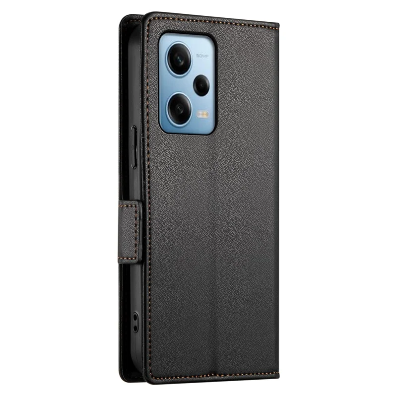 DF-010 For Xiaomi Redmi Note 12 Pro 5G / Note 12 Pro Speed 5G / Poco X5 Pro 5G Case Phone Leather Cover - Black