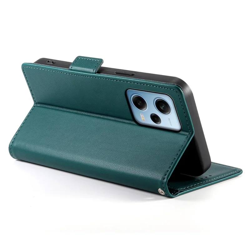 DF-010 For Xiaomi Redmi Note 12 Pro 5G / Note 12 Pro Speed 5G / Poco X5 Pro 5G Case Phone Leather Cover - Blackish Green