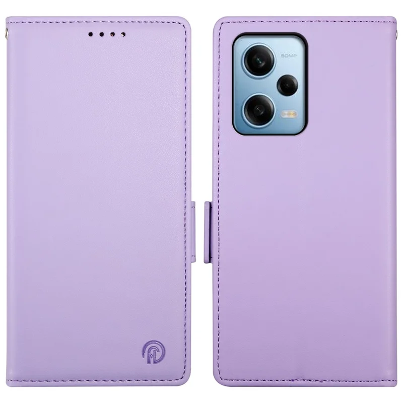 DF-010 For Xiaomi Redmi Note 12 Pro 5G / Note 12 Pro Speed 5G / Poco X5 Pro 5G Case Phone Leather Cover - Purple