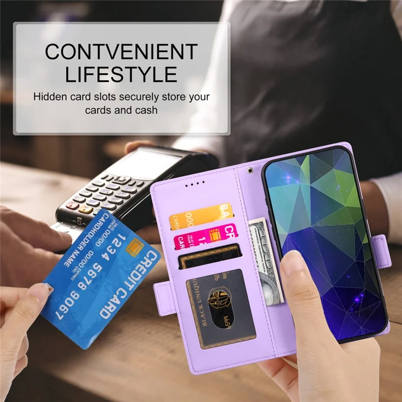 DF-010 For Xiaomi Redmi Note 12 Pro 5G / Note 12 Pro Speed 5G / Poco X5 Pro 5G Case Phone Leather Cover - Purple