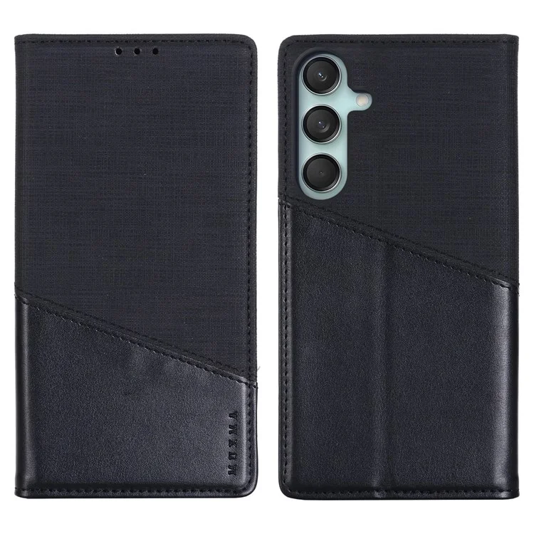 MUXMA MX109 para Samsung Galaxy F55 5G / C55 5G / M55 5G Funda de teléfono con bloqueo RFID Soporte de pie - Negro