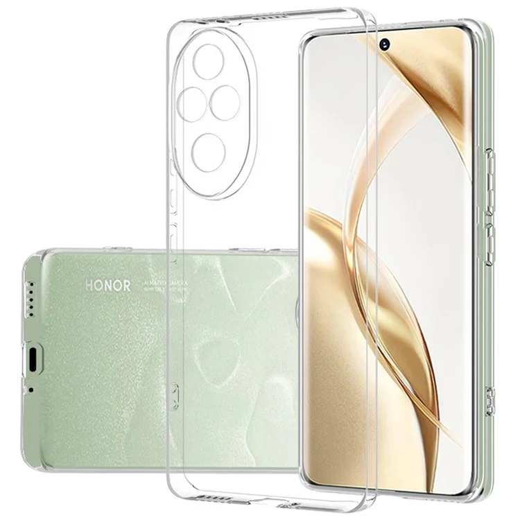 For Honor 200 Pro 5G Case Ultra Thin Transparent Soft TPU Phone Cover