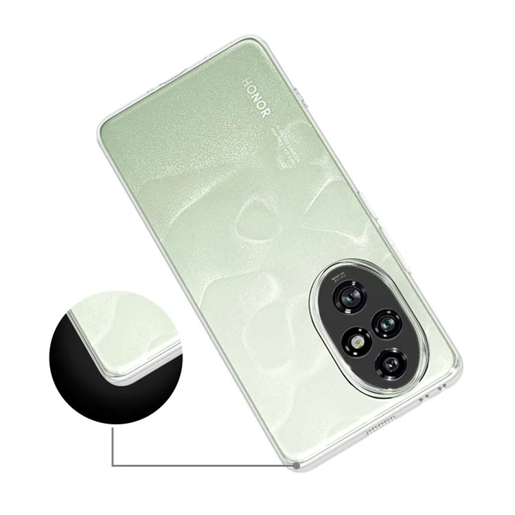 For Honor 200 Pro 5G Case Ultra Thin Transparent Soft TPU Phone Cover