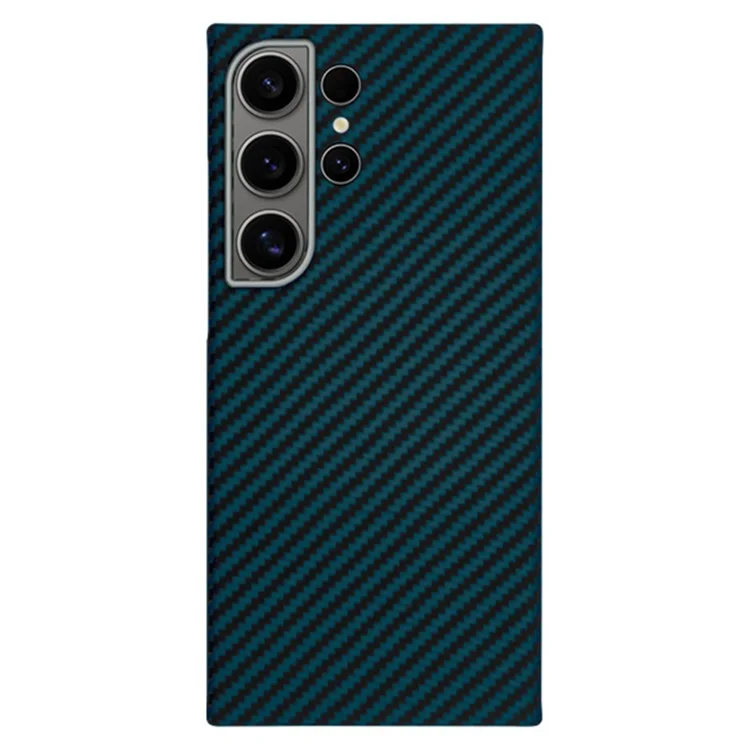 KZDOO Pour Étui Samsung Galaxy S24 Ultra Fibre d'aramide Rigide Mince Housse de Protection - Bleu