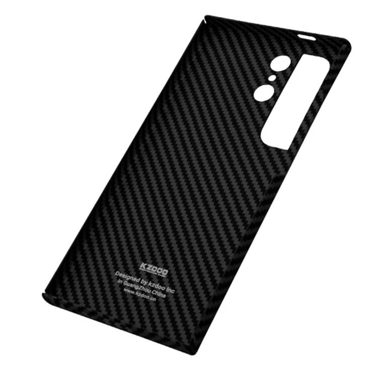 KZDOO Für Samsung Galaxy S24 Ultra Hülle Aramid-Faser Stoßfest Slim Handyhülle, Titanium Grey