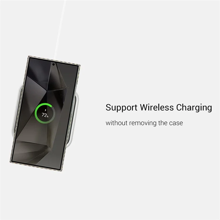 KZDOO Für Samsung Galaxy S24 Ultra Hülle Aramid-Faser Stoßfest Slim Handyhülle, Titanium Grey