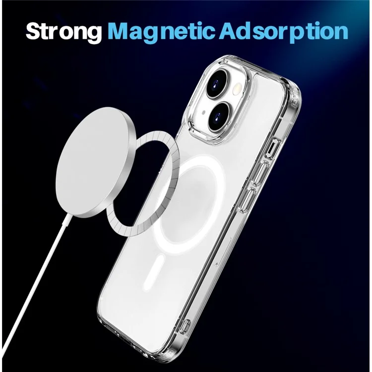 NORTHJO Para iPhone 13 Caso de Telefone PC+TPU com Película de Vidro Temperado + Tampa da Lente da Câmera, Compatível com MagSafe