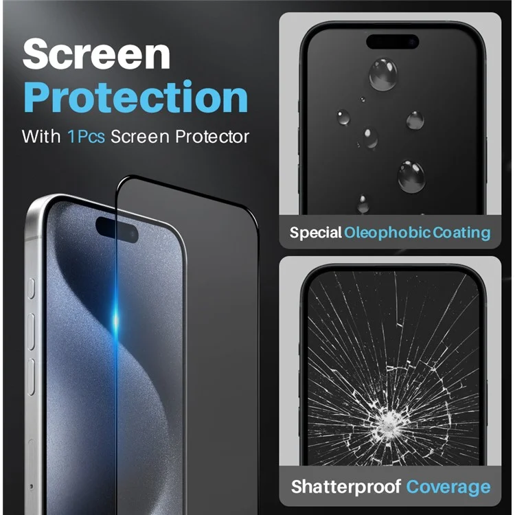 NORTHJO Für iPhone 15 Pro Max Klare Handyhülle mit gehärtetem Glasbildschirmfilm + Objektivschutz, kompatibel mit MagSafe
