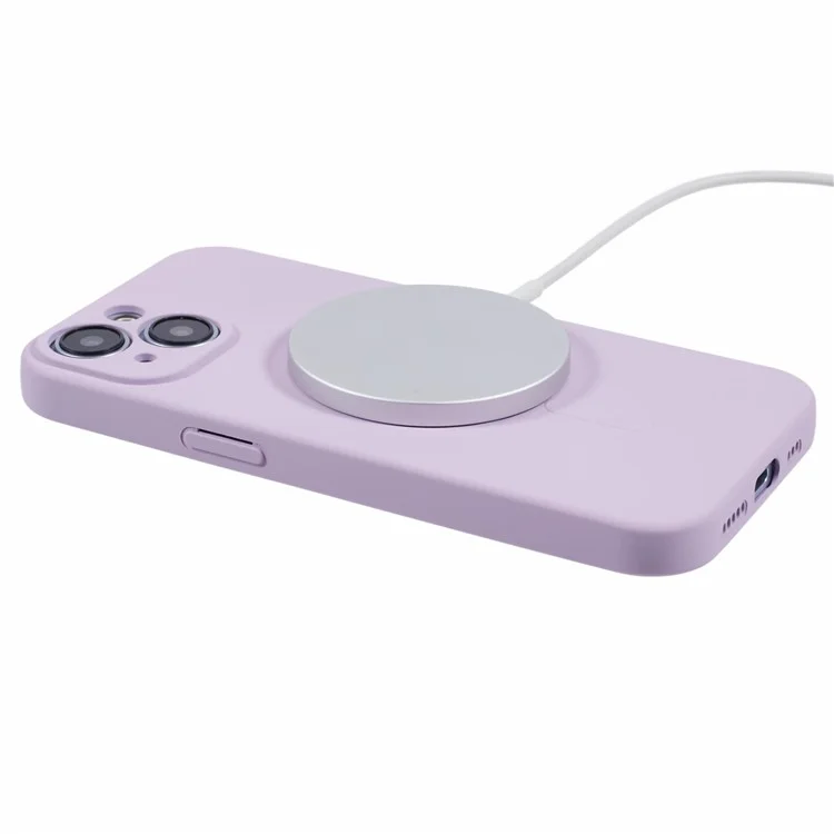 For iPhone 14 Case Compatible with MagSafe Shockproof Soft TPU Phone Cases - Purple