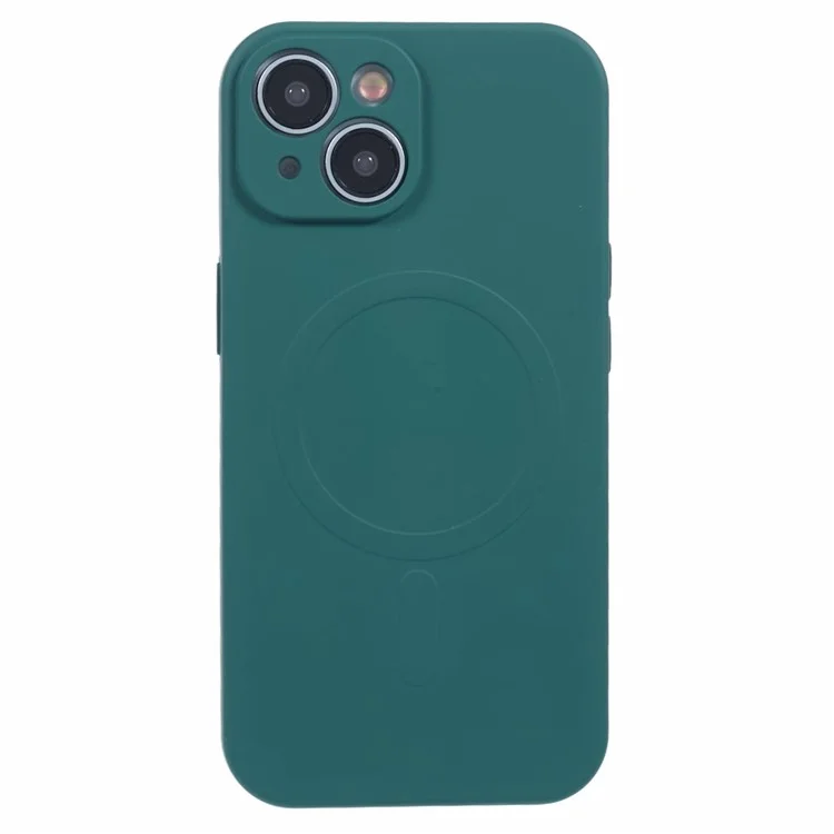 For iPhone 13 mini Case Shockproof TPU Phone Cover Compatible with MagSafe - Green