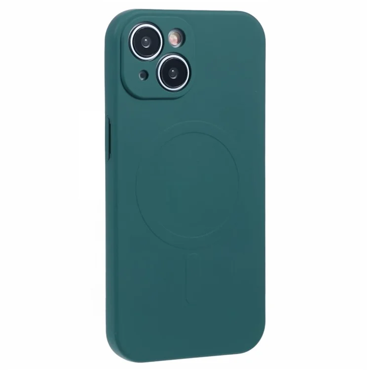 For iPhone 13 mini Case Shockproof TPU Phone Cover Compatible with MagSafe - Green