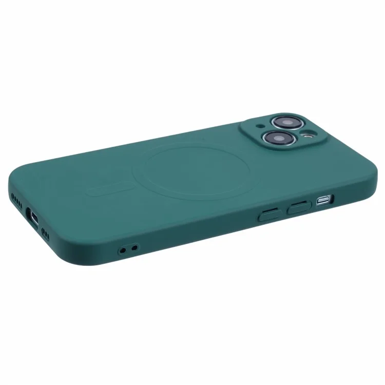For iPhone 13 mini Case Shockproof TPU Phone Cover Compatible with MagSafe - Green