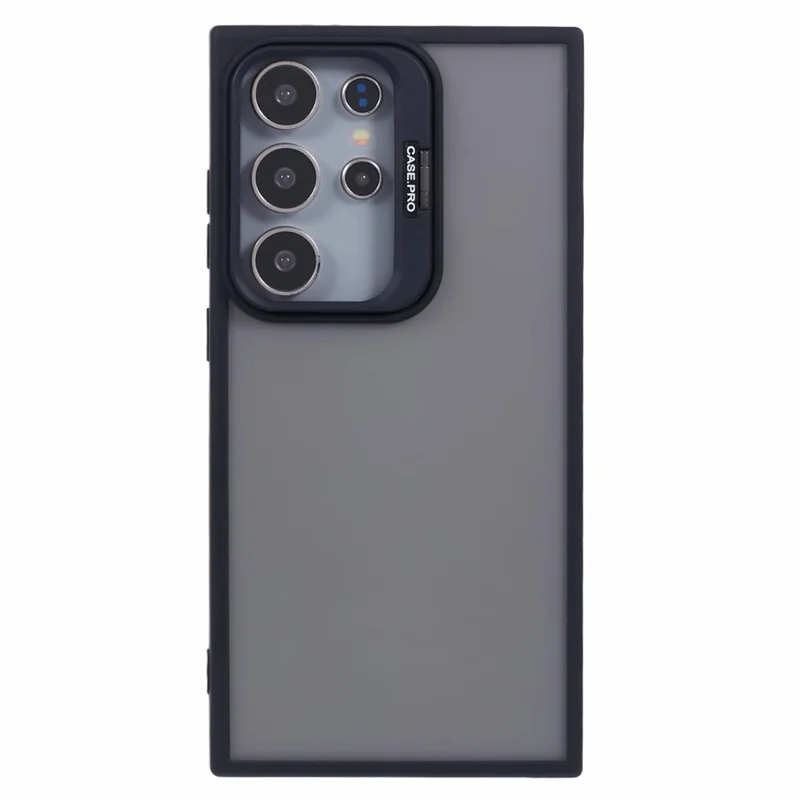 Чехол NKS Series для Samsung Galaxy S23 Ultra TPU+PC Чехол для телефона с рамкой для объектива и подставкой - черный