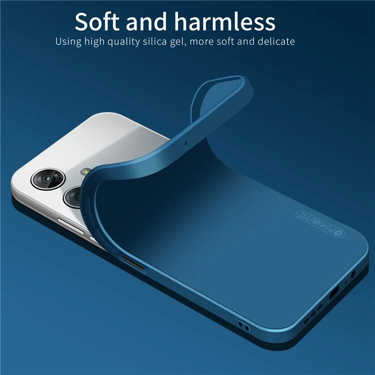 PINWUYO JK Touching Series For Motorola Moto G54 5G Case Soft TPU Protective Phone Cover - Navy Blue