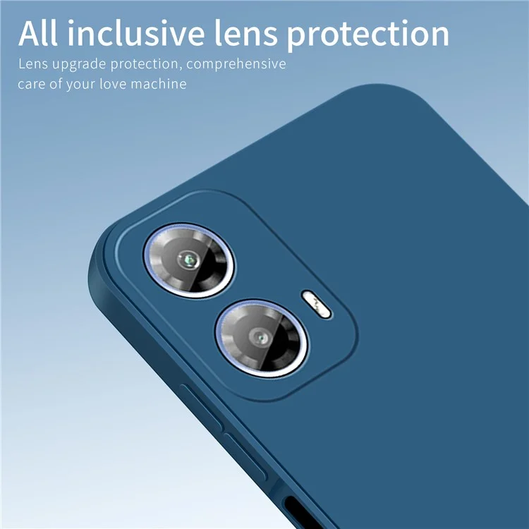 PINWUYO JK Серия Подсоединения для Motorola Moto G45 5G / G34 5G Чехол TPU Чехол для телефона Шелковисто-мягкое прикосновение - Темно-синий