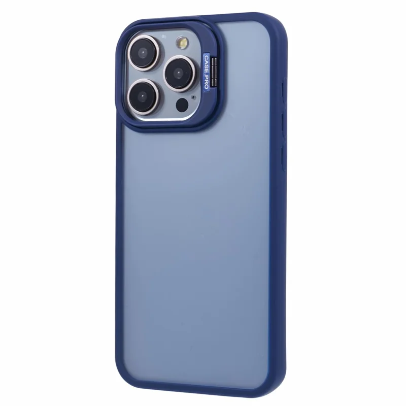 NKS Series For iPhone 13 Pro Max Case Lens Frame Bracket TPU+PC Phone Cover - Sapphire