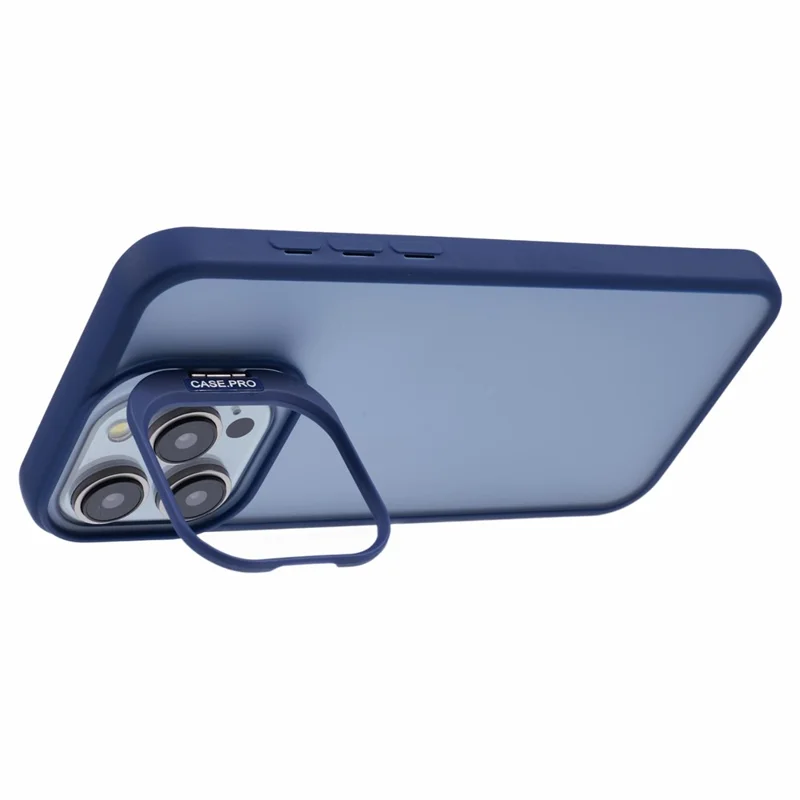 NKS Series For iPhone 13 Pro Max Case Lens Frame Bracket TPU+PC Phone Cover - Sapphire