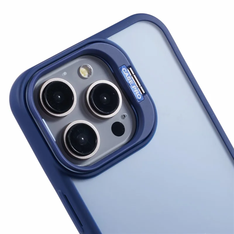 NKS Series For iPhone 13 Pro Max Case Lens Frame Bracket TPU+PC Phone Cover - Sapphire