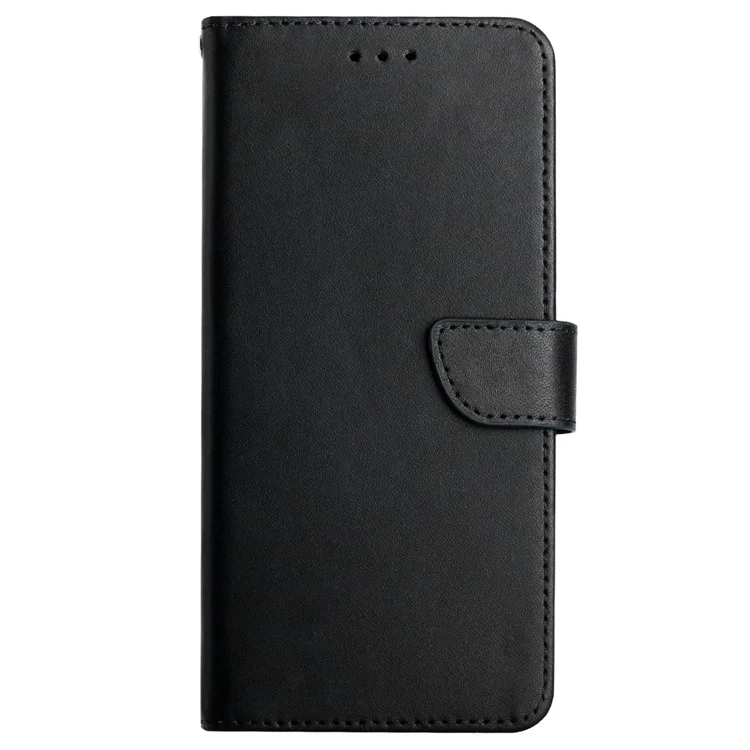 HT02 For Honor 200 Pro 5G Case Nappa Texture Genuine Cow Leather Flip Phone Cover - Schwarz
