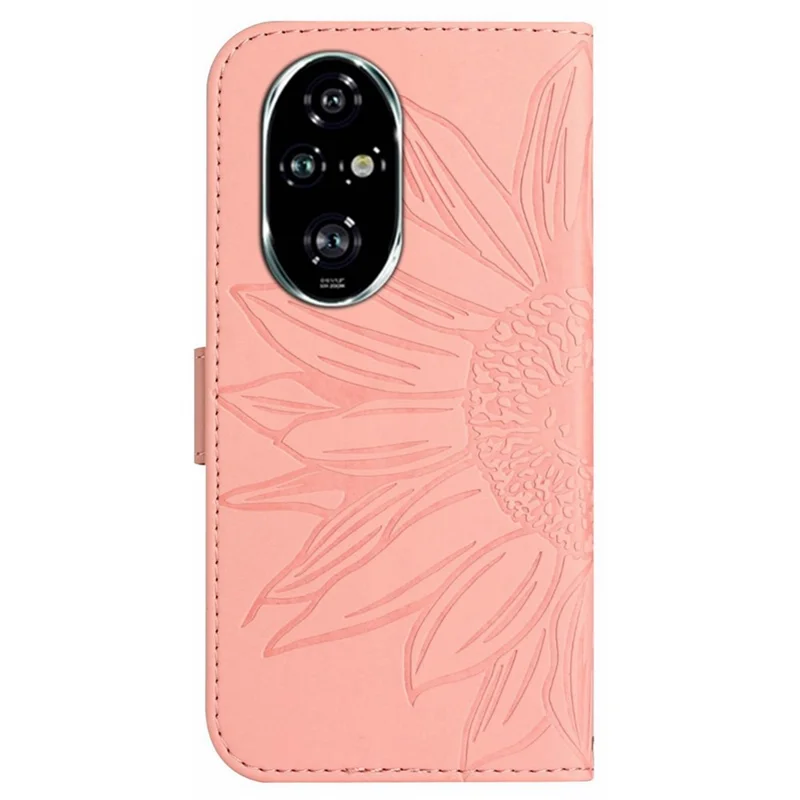 HT04 For Honor 200 5G Etui med solsikke Flip Læder Telefonbeskyttelse med Kortpladser - Farve}