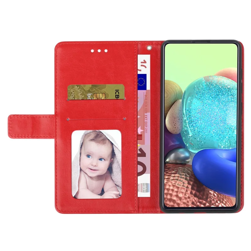 For iPhone 16 Pro Case with Wrist Strap Y Shaped Lines Imprint Leather Phone Cover - Red