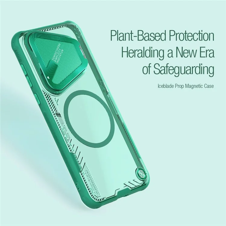 NILLKIN Iceblade Prop Магнитная серия для Huawei Pura 70 Pro / Pura 70 Pro+ Чехол PC+TPU Защитная крышка для объектива - Зеленый