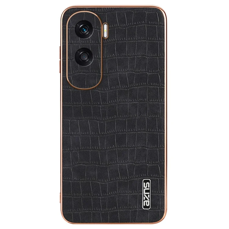 AZNS For Honor X50i 5G / 90 Lite 5G Чехол из электролитической PU-кожи с покрытием TPU - Черный
