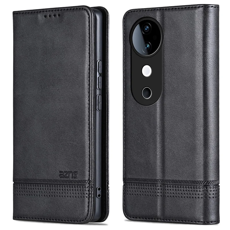 AZNS For vivo S19 5G / S19 Pro 5G Case Wallet Leather Phone Cover Mobile Accessories   - Black