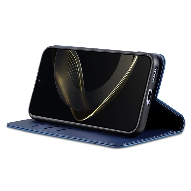 AZNS For vivo X100s 5G Case Magnetic Auto Cierre Cubierta de Billetera de Cuero PU para Teléfono - Azul