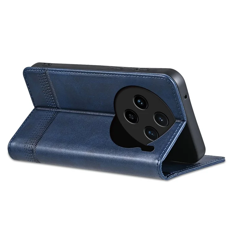AZNS For vivo X100s 5G Case Magnetic Auto Cierre Cubierta de Billetera de Cuero PU para Teléfono - Azul