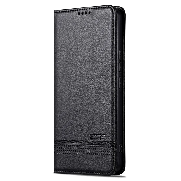 AZNS For Honor 200 5G Case Leather Phone Cover Magnetic Flip Closure - Black