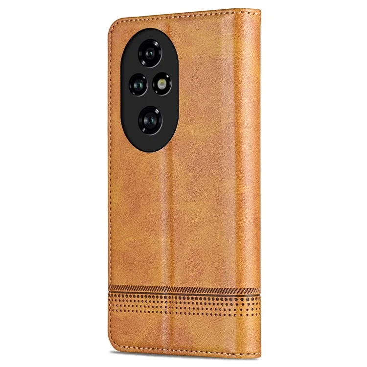 AZNS For Honor 200 Pro 5G Wallet Phone Cases Wholesale Shockproof Leather Flip Cover - Brown