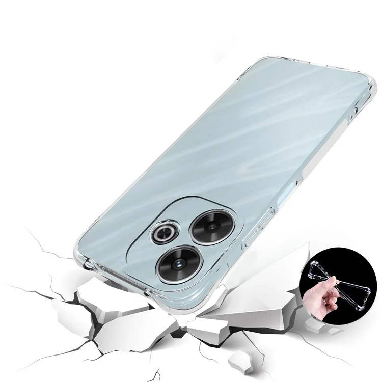 Para Xiaomi Redmi 13 5G / 13 4G Funda Antideslizante Resistente a Golpes Blanda de TPU Cubierta del Teléfono