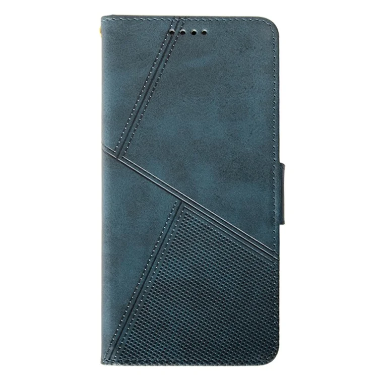 IDEWEI For Motorola Moto G64 5G Case PU Leather Phone Cover Calf Texture Wallet - Blue