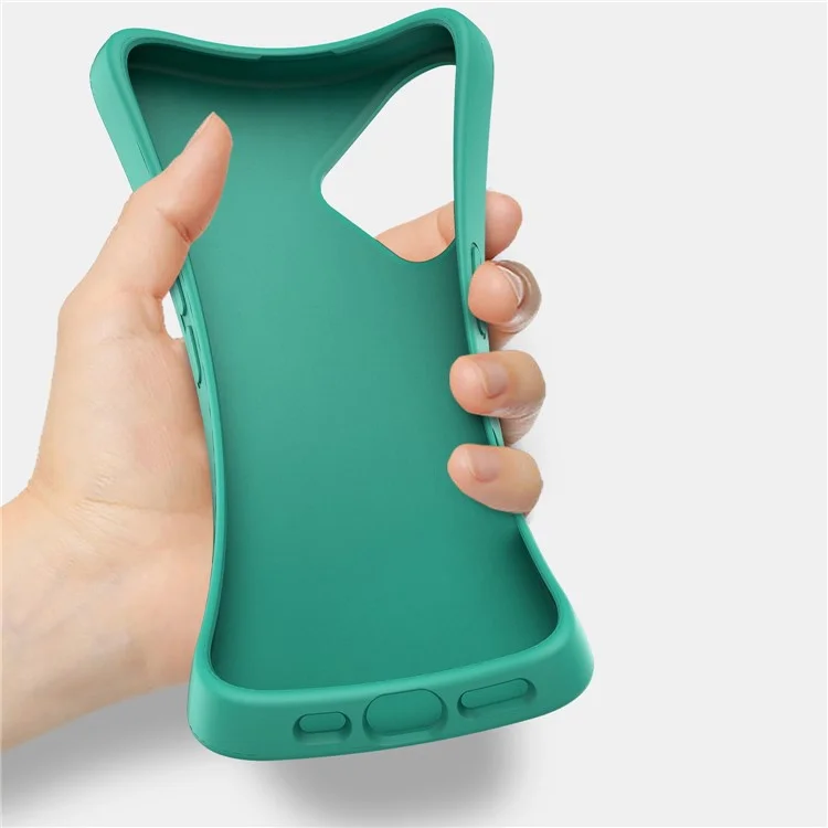 Funda para iPhone 16 Plus de paja de trigo + Cubierta de teléfono TPU biodegradable - Verde