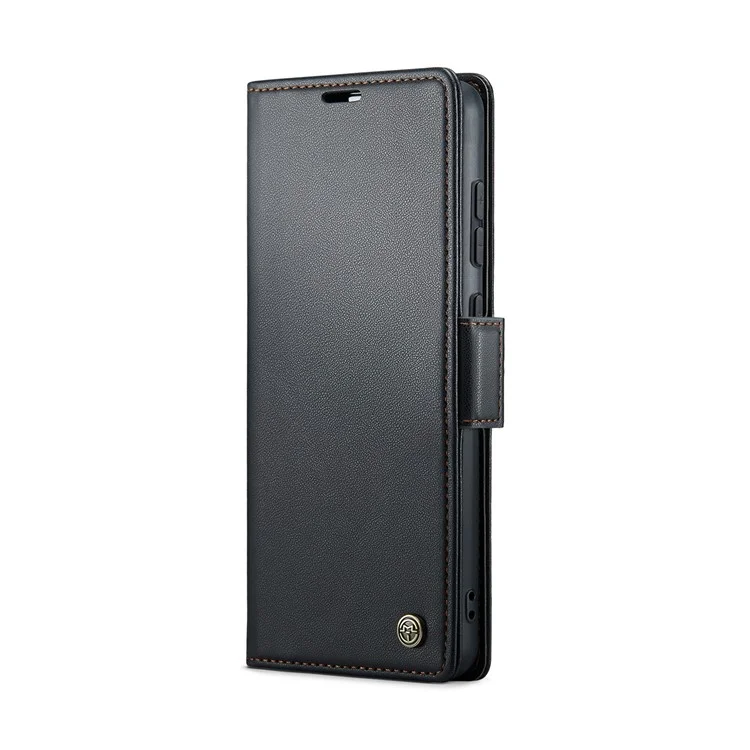 CASEME 023 Serie per Xiaomi Poco X6 Pro 5G / Redmi K70E 5G Custodia RFID Blocking Custodia in pelle - Nero