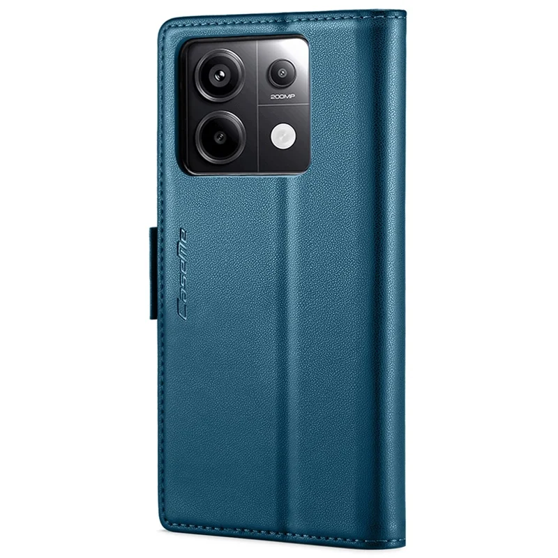 CASEME 023 Series For Xiaomi Redmi Note 13 Pro 5G / Poco X6 5G Case RFID Blocking Wallet Phone Cover - Blue