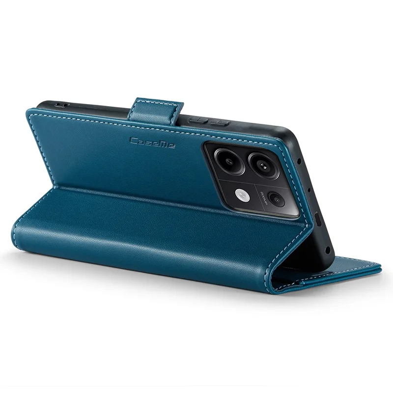 CASEME 023 Series For Xiaomi Redmi Note 13 Pro 5G / Poco X6 5G Case RFID Blocking Wallet Phone Cover - Blue
