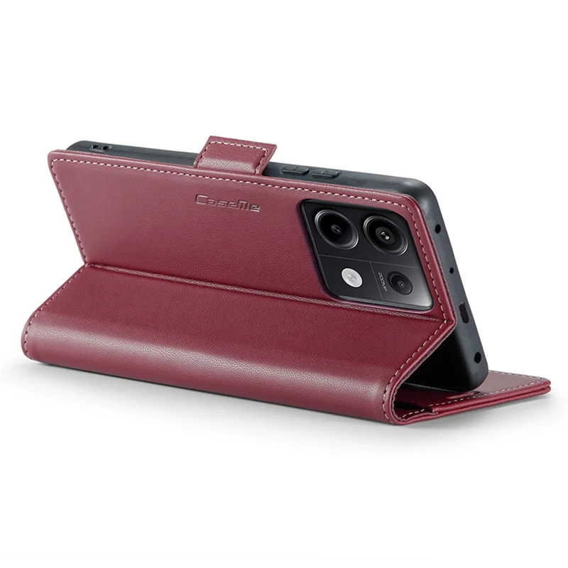 CASEME 023 Series para Xiaomi Redmi Note 13 Pro 5G / Poco X6 5G Funda Cartera con Bloqueo RFID - Rojo