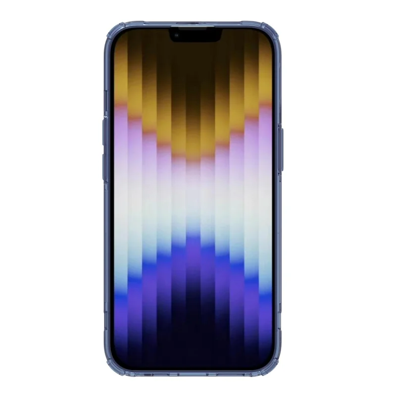 NILLKIN Nature Pro Series for iPhone 14 Plus Anti-drop Phone Case Mobile Phone Protective Back Cover Support Magnetic Wireless Charging - Blue