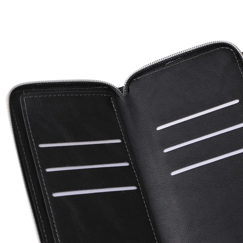 Para Samsung Galaxy A23 4G / M23 5G / A23 5G (Versão Global) Capa Slots para Cartão Capa de Telefone de Couro - Preto