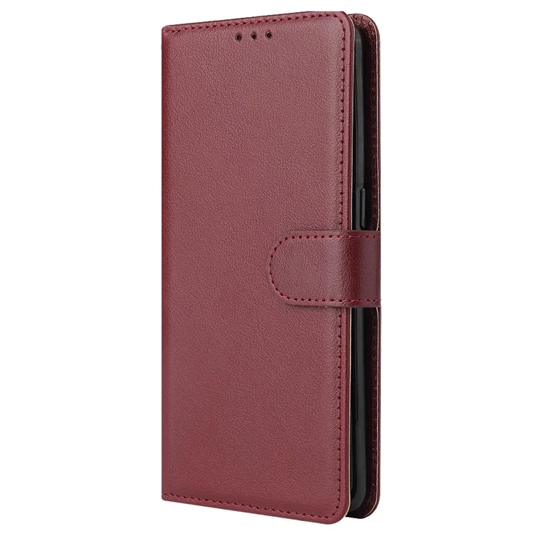 Para Samsung Galaxy A23 4G / A23 5G (Versão Global) / F23 5G / M23 5G / M13 4G Capa de Telefone Caso PU Couro - Vermelho Vinho