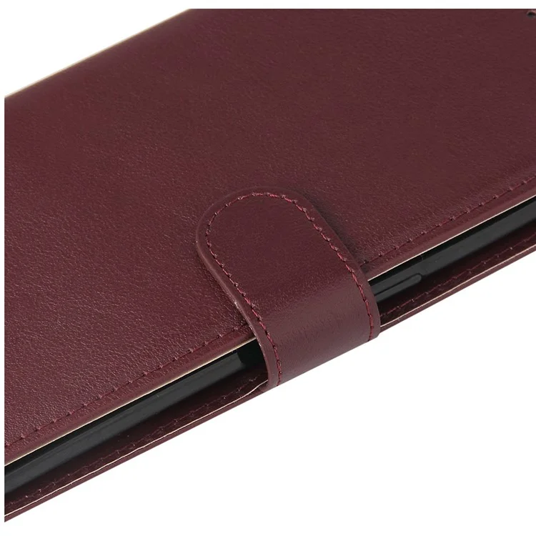 Para Samsung Galaxy A23 4G / A23 5G (Versão Global) / F23 5G / M23 5G / M13 4G Capa de Telefone Caso PU Couro - Vermelho Vinho