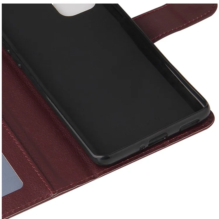 Para Samsung Galaxy A23 4G / A23 5G (Versão Global) / F23 5G / M23 5G / M13 4G Capa de Telefone Caso PU Couro - Vermelho Vinho