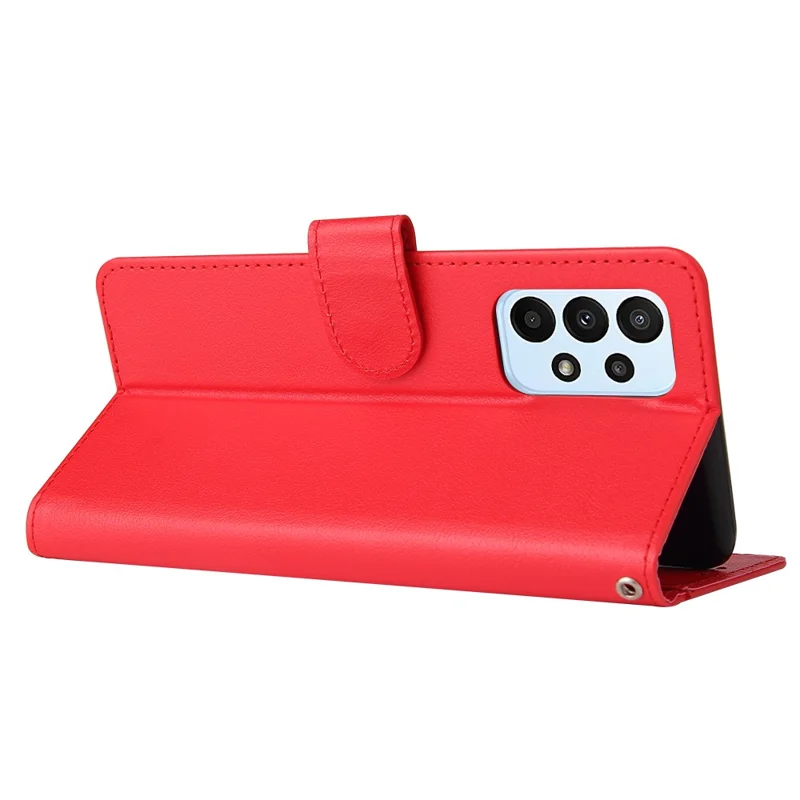 For Samsung Galaxy A23 4G / A23 5G (Global Version) / F23 5G / M23 5G / M13 4G Phone Case PU Leather Cover - Red